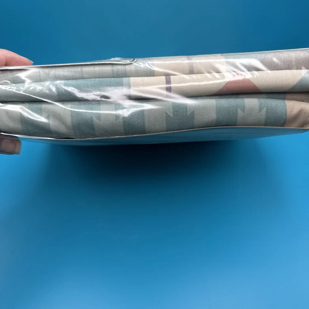 Vintage 80s Cannon TWIN Size Sheet Set‎ Montana Southwestern Monticello Percale